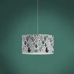 Lampadario Moderno Decolight Polilux ® Grafica Cactus 3 Luci E27