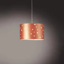 Sospensione Moderna Pois Polilux ® Rame 1 Luce E27 D40Cm
