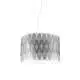Lampadario Moderno Amanda Polilux ® Argento E Metallo Cromo 5 Luci E27