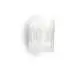 Applique Moderna Amanda Polilux ® Bianco 1 Luce E27
