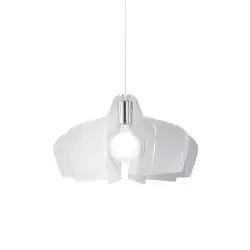 Sospensione Moderna Space Collection Polilux ® Trasparente Metallo Cromo E27