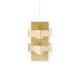 Sospensione Moderna Building Polilux ® New Gold E Metallo Cromo 1 Luce E27 H60Cm