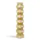 Piantana Moderna Building Polilux ® New Gold E Metallo Bianco 3 Luci E27