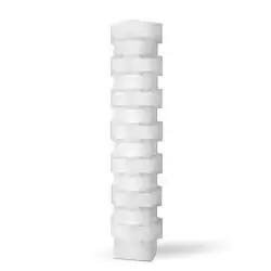Piantana Moderna Building Polilux ® Bianco E Metallo 3 Luci E27