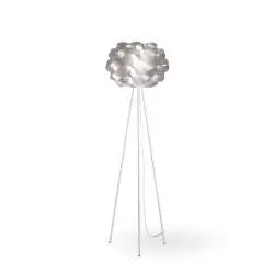 Piantana Moderna 3 Piedi Cloud Polilux ® Argento E Metallo 1 Luce E27