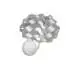 Applique Moderna Cloud Polilux ® Argento E Metallo 1 Luce E14