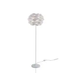 Piantana Moderna Cloud Polilux ® Bianco E Metallo 1 Luce E27