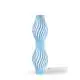 Piantana Moderna Helios Polilux ® Blu Pastello 2 Luci E27 H123Cm