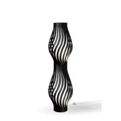 Piantana Moderna Helios Polilux ® Nero 2 Luci E27 H123Cm