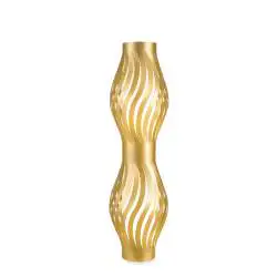 Piantana Moderna Helios Polilux ® New Gold 2 Luci E27 H123Cm