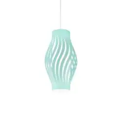 Sospensione Moderna Helios Polilux ® Verde Pastello 1 Luce E27 H61Cm