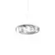 Lampadario Moderno Flat Polilux ® Argento E Metallo Cromo 5 Luci E27