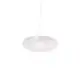 Lampadario Moderno Flat Polilux ® Bianco E Metallo Cromo 5 Luci E27