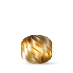Piantana Moderna Globe Polilux ® New Gold 2 Luci E27