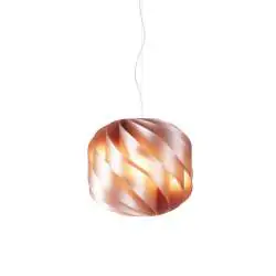 Lampadario Moderno Globe Polilux ® Rame E Metallo Cromo 3 Luci E27