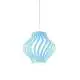 Sospensione Moderna Larga Helios Polilux ® Blu Pastello 1 Luce E27