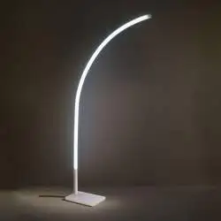 Piantana Moderna Lazer Metacrilico Bianco Opalino 1 Luce Led 19W 3000K 2000Lm