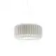 Lampadario Moderno Louise Polilux ® Bianco E Metallo Cromo 3 Luci E27