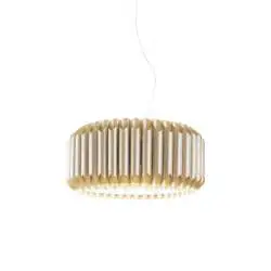 Lampadario Moderno Louise Polilux ® New Gold E Metallo Cromo 5 Luci E27