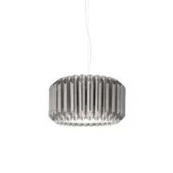 Sospensione Moderna Louise Polilux ® Argento E Metallo Cromo 1 Luce E27