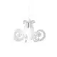 Sospensione Moderna Space Collection Polilux ® Satinato Metallo Cromo E27 D64Cm