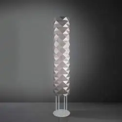Piantana Moderna Prisma Polilux ® Argento E Metallo 3 Luci E27