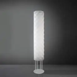 Piantana Moderna Prisma Polilux ® Bianco E Metallo 3 Luci E27