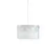 Lampadario Moderno Prisma Polilux ® Bianco E Metallo Cromo 3 Luci E27