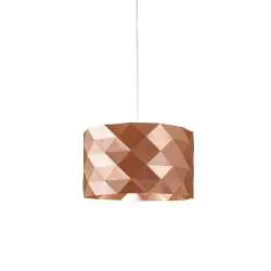 Lampadario Moderno Prisma Polilux ® Rame E Metallo Cromo 5 Luci E27