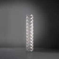 Piantana Moderna Prisma Polilux ® Argento E Metallo 3 Luci E27 H122Cm