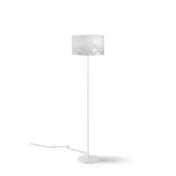 Piantana Moderna Prisma Polilux ® Bianco E Metallo 1 Luce E27