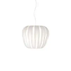 Lampadario Moderno Queen Polilux ® Bianco E Metallo Cromo 3 Luci E27