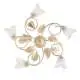 Plafoniera Arte Povera Limone 5 Luci Avorio e Bianco LuceArt Classic