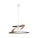 Sospensione Geko 1 Luce Tortora e Bianco LuceArt Classic