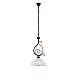 Lampadario Rustico Faraone 1 Luce Marrone e Bianco LuceArt Classic