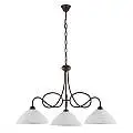 Lampadario Rustico Bistrot 3 Luci Ruggine e Bianco LuceArt Classic | LuceArt Classic