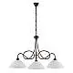 Lampadario Rustico Bistrot 3 Luci Ruggine e Bianco LuceArt Classic