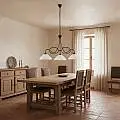 Lampadario Rustico Bistrot 3 Luci Ruggine e Bianco LuceArt Classic | LuceArt Classic