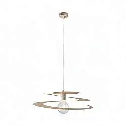 Sospensione Spring 1 Luce Tortora Altezza Regolabile Luceart Design