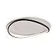 Plafoniera Moderna Cairns Plastica Nero-Bianco Led 47W Dimmerabile