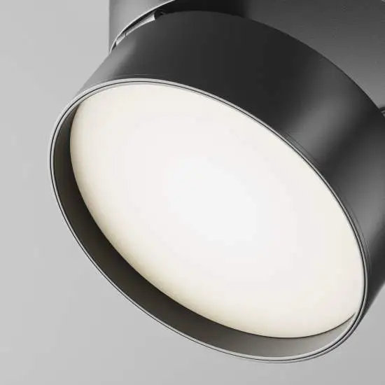 Plafoniera Onda LED nera Ø 12 cm 4000 K Maytoni