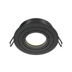 Faretta incasso Atom nera Ø 9,2 cm altezza 2,5 cm Maytoni