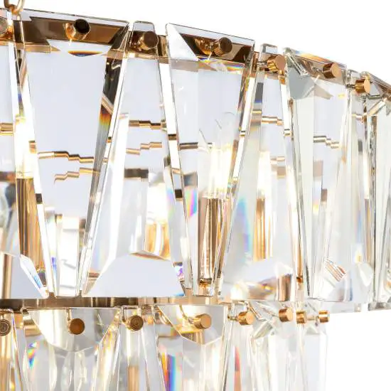 Lampada a sospensione Puntes 18 luci oro Ø 77 cm Maytoni