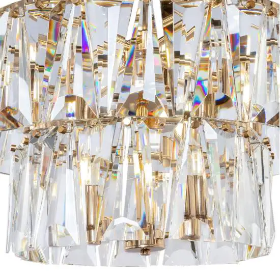 Lampada a sospensione Puntes 18 luci oro Ø 77 cm Maytoni