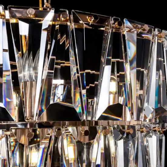 Lampada a sospensione Puntes 18 luci oro Ø 77 cm Maytoni
