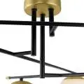 Plafoniera Nostalgia 6 luci nera 95 cm Maytoni