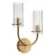 Applique Arco 2 luci ottone 25 cm Maytoni