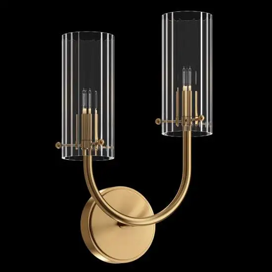 Applique Arco 2 luci ottone Ø 120 cm Maytoni
