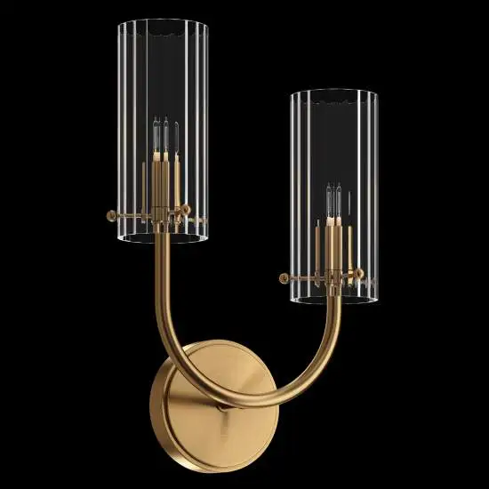 Applique Arco 2 luci ottone 25 cm Maytoni