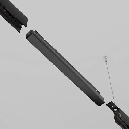 Alimentatore per binario bifase Exility LED nero 32,5 cm Maytoni